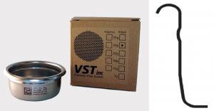 Foto: VST-22-STD: Filtro preciso in acciaio inox per il caffè espresso VST 22 grammi - standard (con il rilievo sul fianco)
